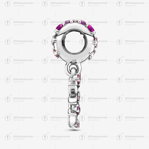 Pandora Pink Heart Family Tree Dangle Charm - Picture 3 of 6